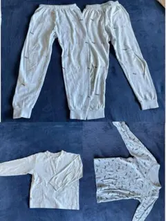 動物柄 長袖・長ズボンパジャマ 120 セット