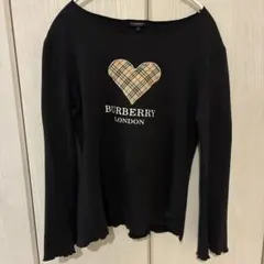 BURBERRY ブラック 長袖Tシャツ L