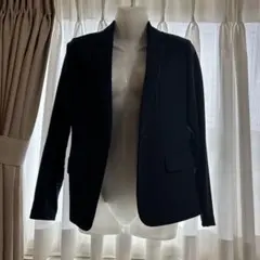 ネイビー　ビジネスジャケット シングルボタン