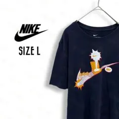 ナイキ Tシャツ スウッシュ L ゆるダボ 古着 ホワイト 前プリントc41