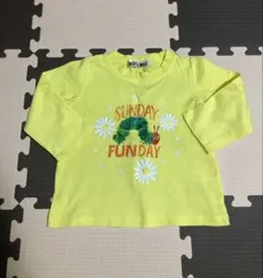 はらぺこあおむし イエロー長袖Tシャツ 90サイズ