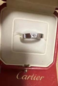 ◉Cartier 48 ミニラブリング ダイヤ 1P 750 WG 掃除キット付 - メルカリ