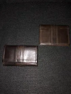 コムサメン　ミニ財布とカードケース(ダークブラウン)のサムネイル