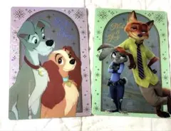 Disney ウエハースカード２枚セット