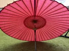 西島商店 舞踊傘 蛇の目傘 赤 和傘 - メルカリ