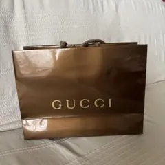 GUCCI ブラウンショップ袋 中型