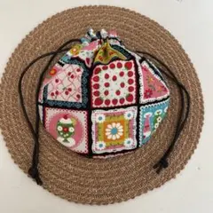 まんまる巾着◉キュートレトロガーデン