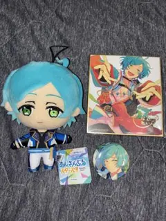 あんスタ!!深海奏汰ぬいぐるみ・缶バッチ・色紙セットまとめ売り