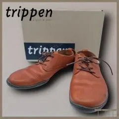 【trippen】レザーシューズ 37 本革 レースアップ 茶 【A362】のサムネイル