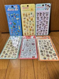 ぷくぷくシール ディズニー6枚セット