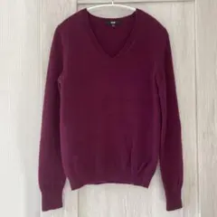 【SALE】UNIQLO カシミア Vネック セーター