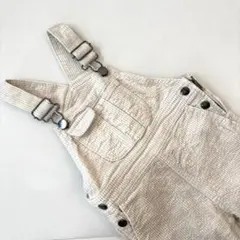 ［美品］petit main 90cm コーデュロイロンパース