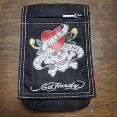 Ed Hardy マルチポーチ 小物入れ ブラック 激レア 美品