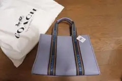 COACH ライトパープル トートバッグ