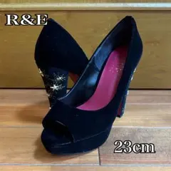 R&E ベロアパンプス 結婚式 パーティー ダイアナ ルブタン ジミーチュウ