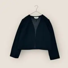 HANAE MORI NEW YORK 薄手 ジャケット ボレロ ブラック