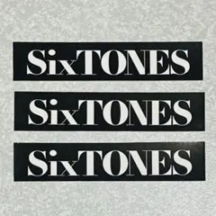 SixTONESロゴステッカー 特典カット２枚まとめ売り