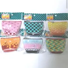 鬼滅 和柄 マスコットポーチ 6セット