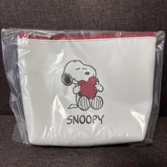DHCスヌーピー　ポーチ＆ミラーセット（ハート）未開封