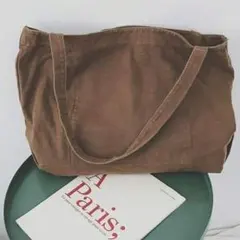 新品✨人気✨ビッグトートバッグ 男女兼用 大きい おしゃれ 通勤 ブラウン　☆