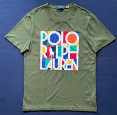 らら様　Polo Ralph Lauren カラフルTシャツ オリーブ