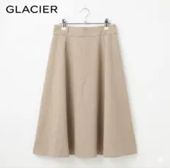 【美品】GLACIER フレアスカート ベージュ Lきれいめ 通勤 オフィスのサムネイル