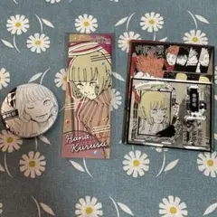 呪術廻戦展　デコレクション缶バッジ　ステッカー　アクリルフィギュア　来栖華