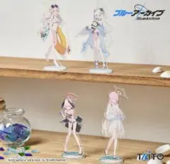 ブルーアーカイブ 描き下ろしアクリルスタンド 水着ver 全4種セット
