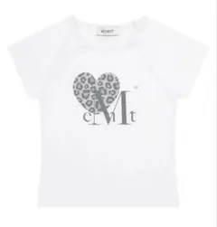 【新品未使用】MUCENTレオパード ハートロゴ 半袖 Tシャツ ホワイト XS