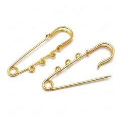 1133★カン付き カブトピン ストールピン スカーフピン ブローチピン 3カン