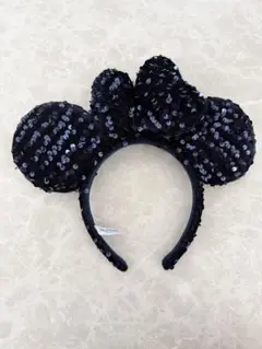 ディズニー カチューシャ スパンコール 紺のサムネイル