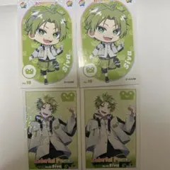 カラフルピーチシヴァステッカーコレクション4枚