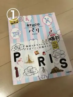 パリの旅行本とパリの地図