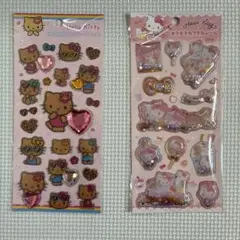 ハローキティ キラキララインストーンシール／キラキラカプセルシール　セット