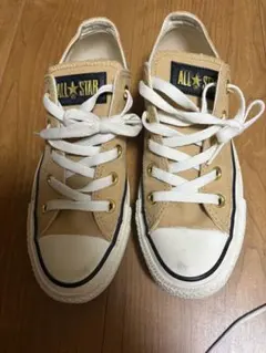 ALL STAR ベージュ ローカット スニーカー