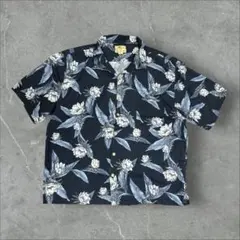 687]Jamaica Jaxxシルク100%半袖シャツ古着Y2K