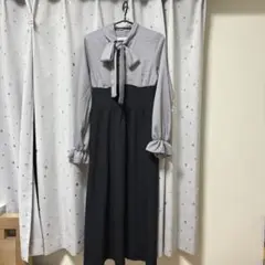 olive des olive ワンピース　ブラック　千鳥柄