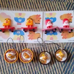 ぐでたま　すき家　ストラップ 最終価格 【お得】すき家 ぐでたまコラボストラップ4こ