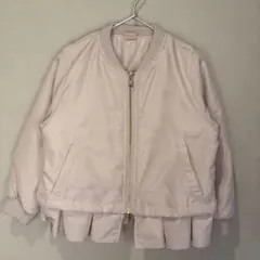 プティマイン 中綿ジャケット　アウター　ペプラム　フリル