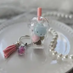 ドリンクカップ　アニマル　シェイカーキーホルダー