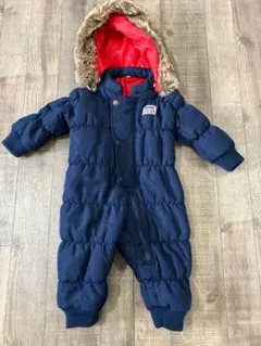 ジャンプスーツ スノーウェア 80センチ ベビー キッズ ネイビー つなぎ 防寒
