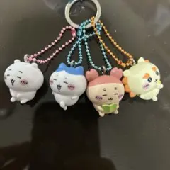 ちいかわビスケットマスコットキーホルダー4個セット ちいかわハチワレシーサーカニ