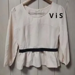 ViS ペプラム　カットソー