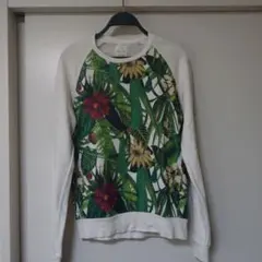 【ZARA MAN】ザラマン　ボタニカル　スウェット トレーナー(ユニセックス)