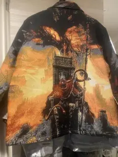 オレンジ ブルゾン