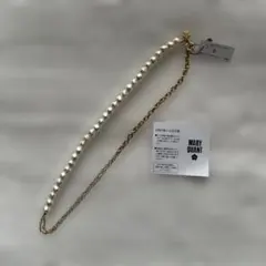 マミー様専用　MARY QUANT パールとゴールドチェーンネックレス