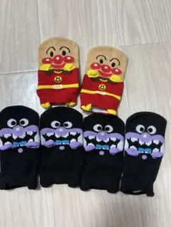 アンパンマン バイキンマン ベビーソックス 靴下 キッズ 13-19cm