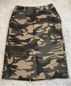 ★ナチュラルビューティベーシック★迷彩柄 スカート