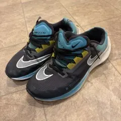 NIKE エアズームフライ 水色黒 26.5 ランニングシューズ