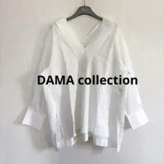 【新品タグ付】DAMA collection Vネック サイドスリット ブラウスのサムネイル